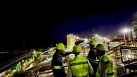 Workers at night