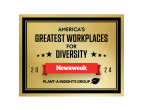 "America's Greatest Workplaces For Diversity 2024" award badge.