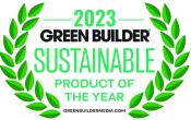 Logo "2023 GREEN BUILDER Sustainable product of the year"