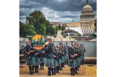 group of people playing bag pipes