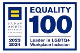 human rights campaign foundation lgbtq 2023-2024 award logo