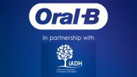 Oral-B logo "in partnership with iADH"