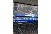 DP World employees and living donors featured on jumbotron at Vancouver Canucks game