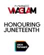 VIVIAGLAM HONOURING JUNETEENTH with race forward icon