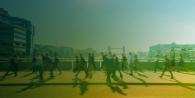 People walking on a path