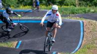 bicyclist competing