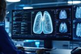 person reading a medical scan