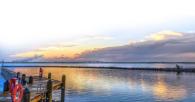 looking out over water