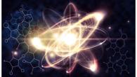 drawing of atom particles