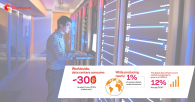 person in data center
