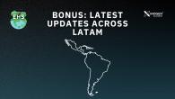 Banner with outline of Latin America and podcast title