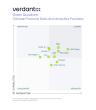 Info graphic point graph. "Verdantix green quadrant: climate financial data and analysis providers".
