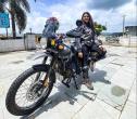 Vishakha on bike