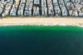 Aerial view of beach