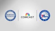 Comcast and Philadelphia 76ers logos