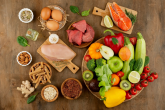 Grouping of delicious foods.