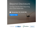 G&A with D4H/EcoOnline Webinar: Beyond Disclosure: Turning Climate Risk Reporting into Crisis Readiness