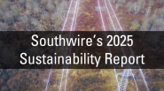 Thumbnail of announcement video with text "Southwire's 2025 Sustainability Report"