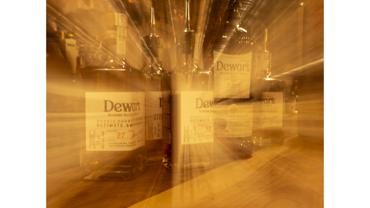 Dewar's bottles