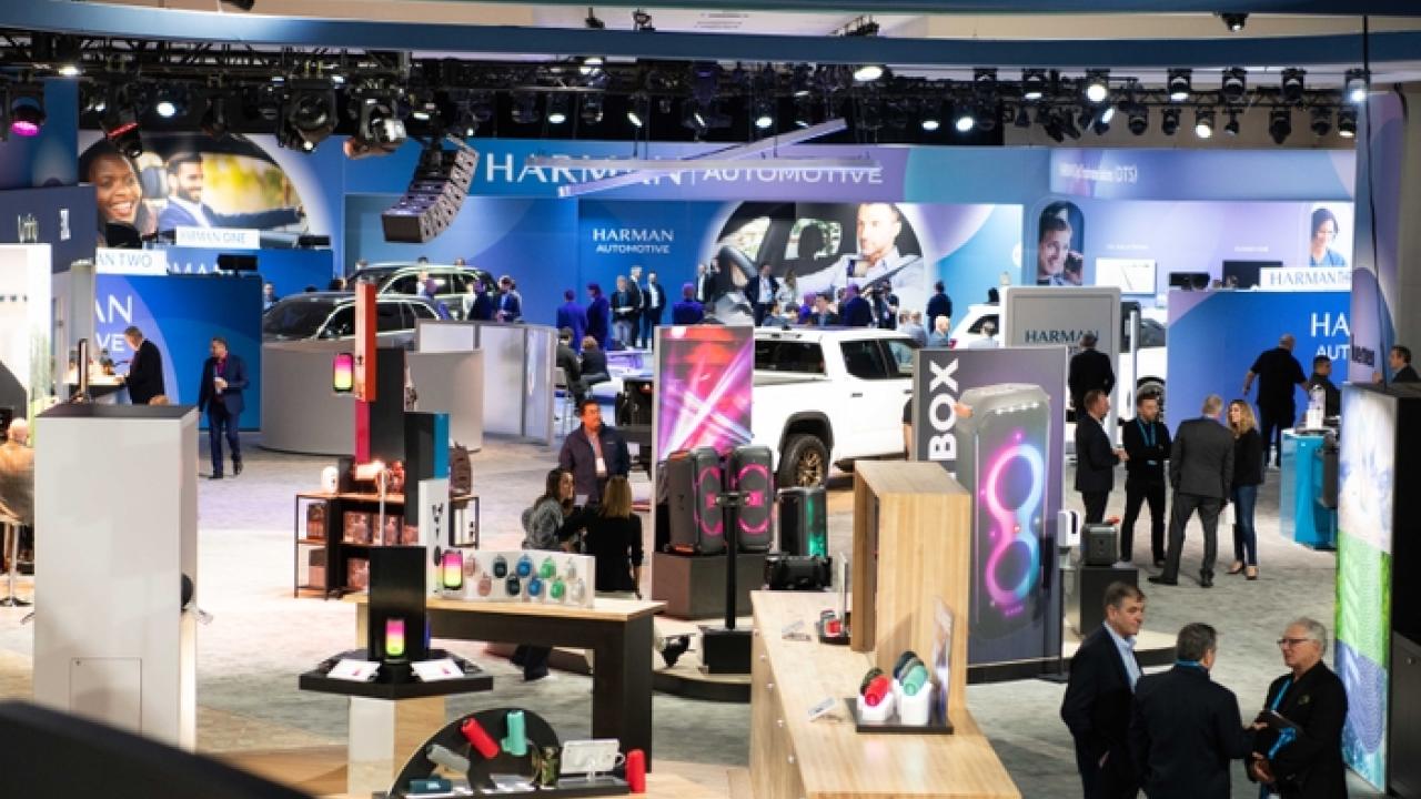 HARMAN automotive booth.