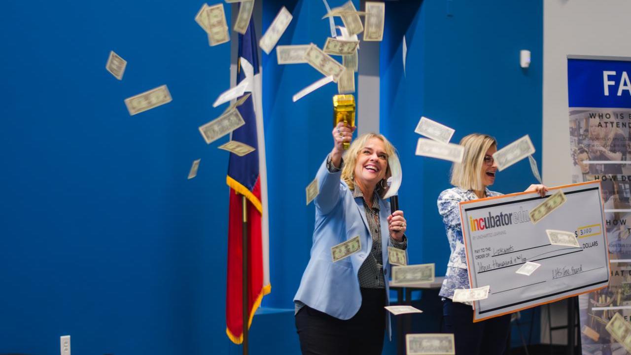Lori Finkling at the announcement of First Place