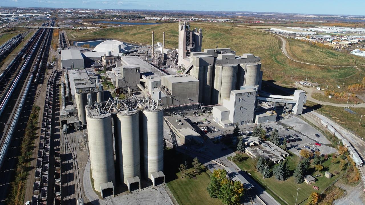 aerial photograph of Edmonton plant