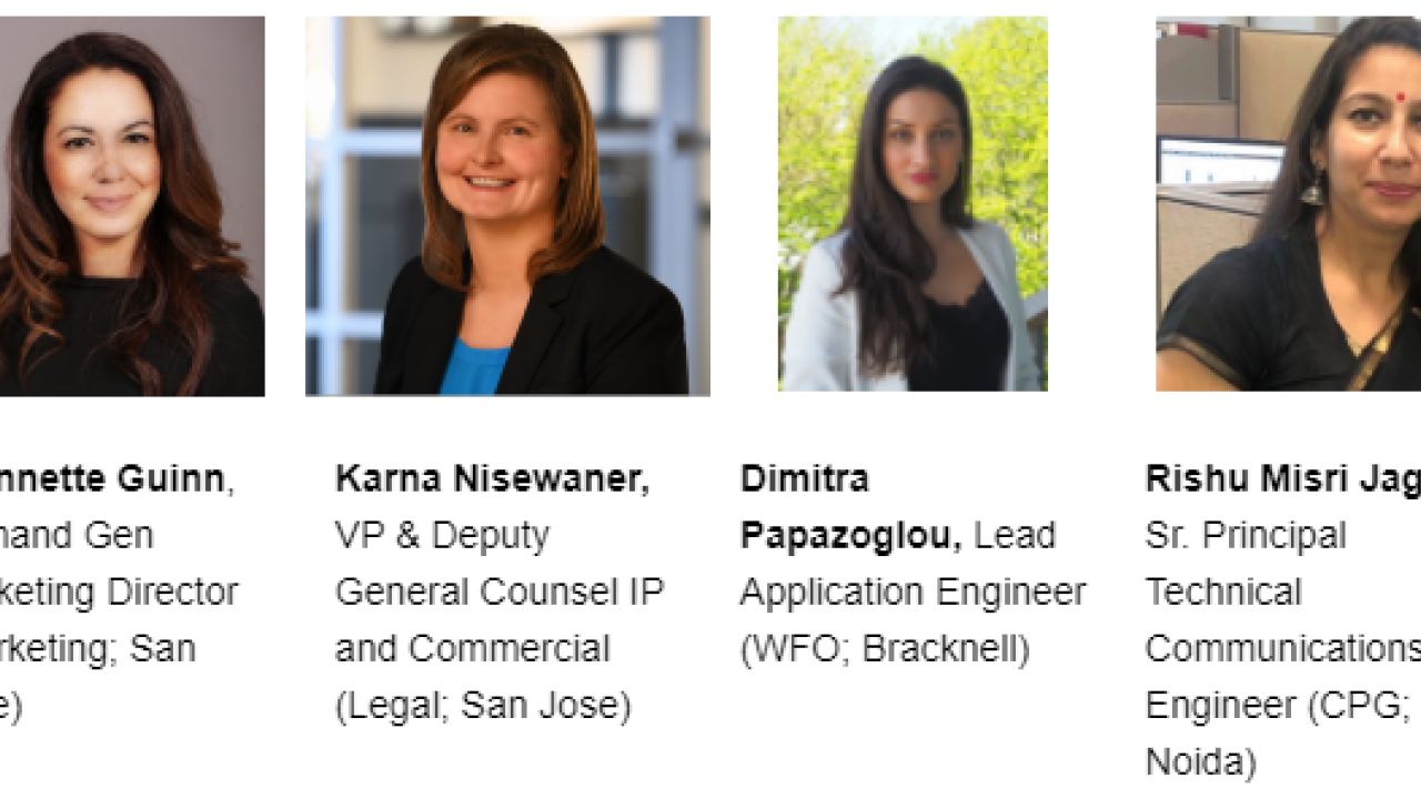 left to right: Jeannette Guinn, Karna Nisewaner, Dimitra Papazoglou, Rishu Misri Jaggi