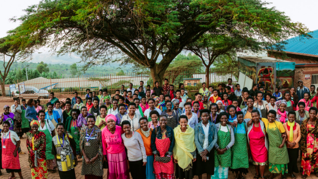 Employees from kate spade new york's partner facility Abahizi Rwanda