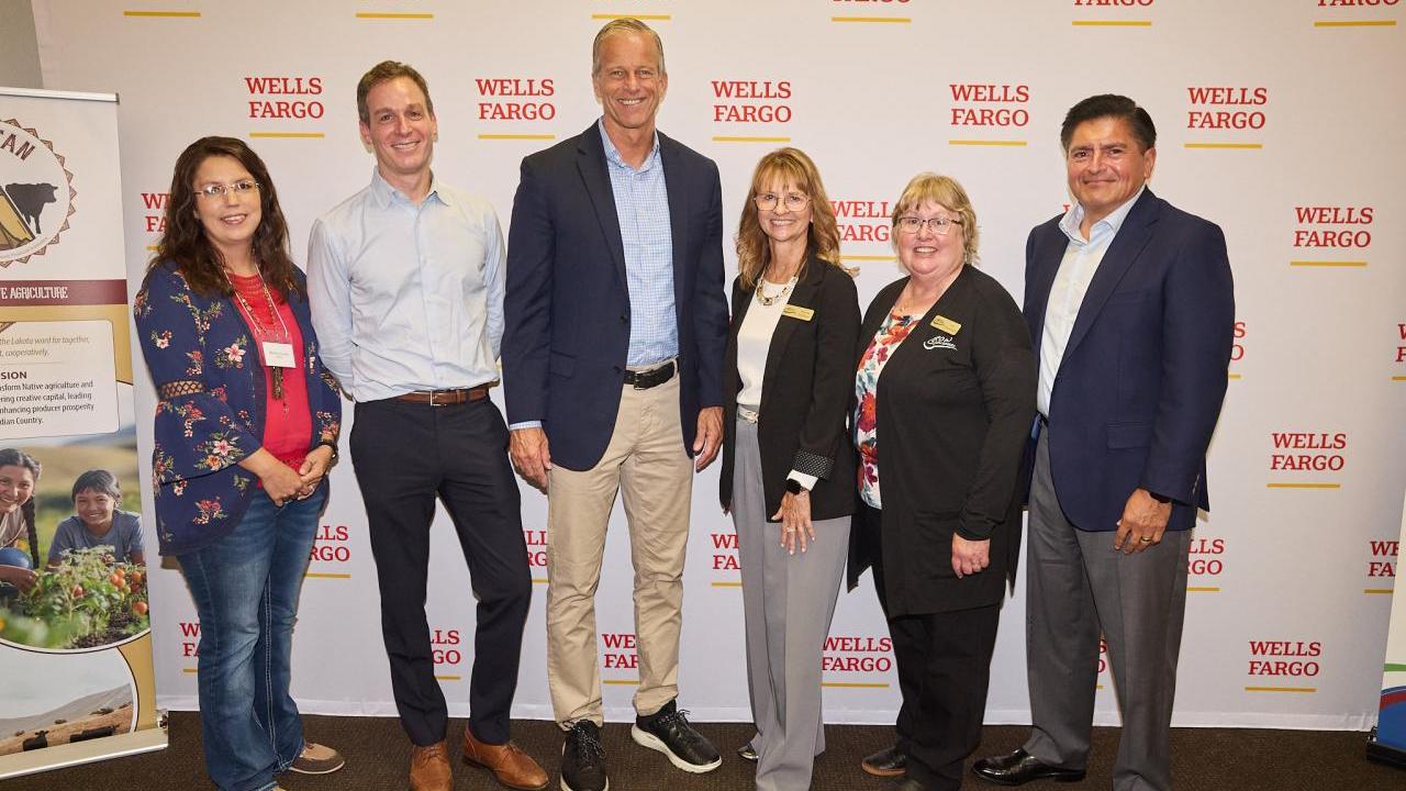 Senate Majority Leader John Thune joined leaders from Wells Fargo, Akiptan and GROW South Dakota for an announcement of  Wells Fargo’s $1 million philanthropic investment in rural and tribal small business growth across South Dakota.