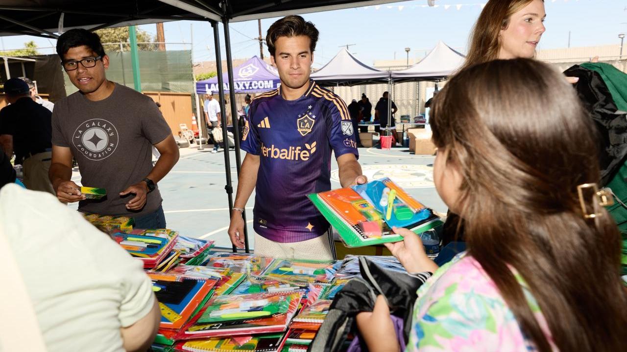 LA Galaxy had ongoing community support through back-to-school drives.