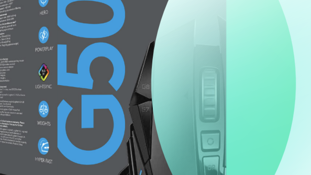G502 wireless gaming mouse box
