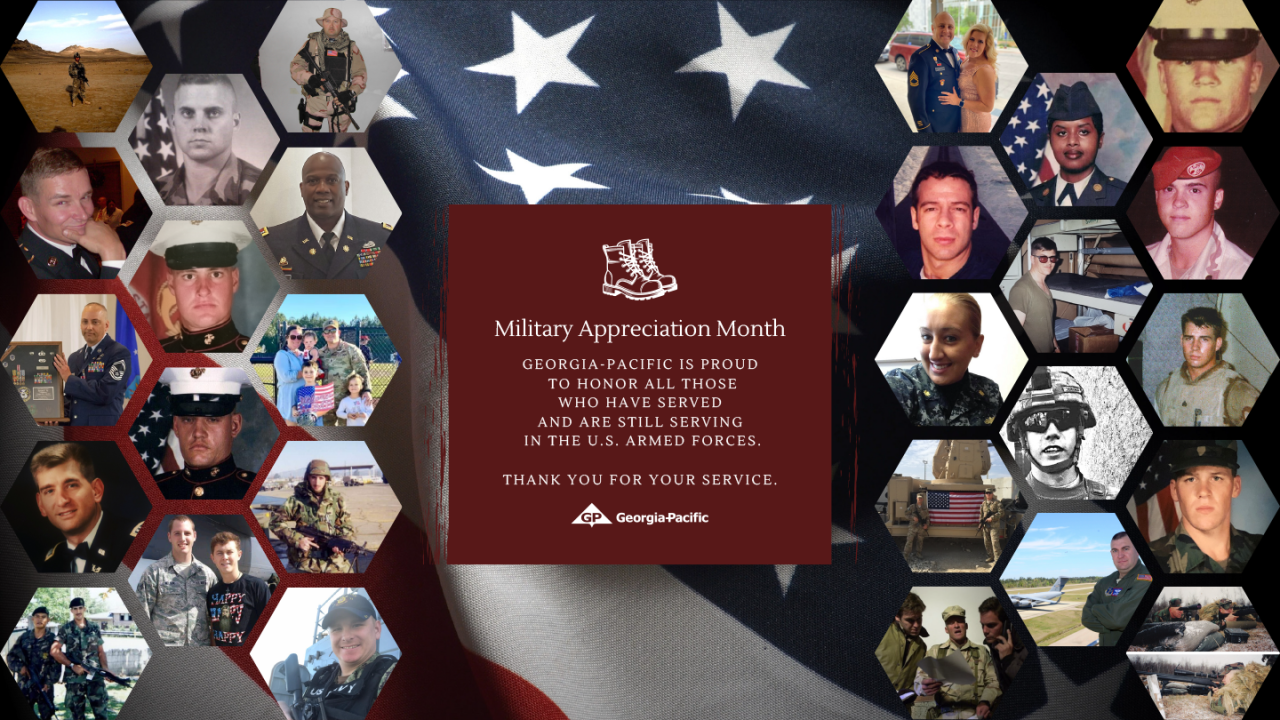 Collage of military members