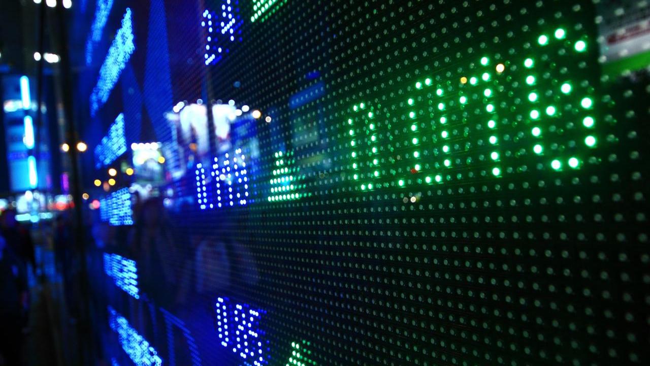 Colored ticker board