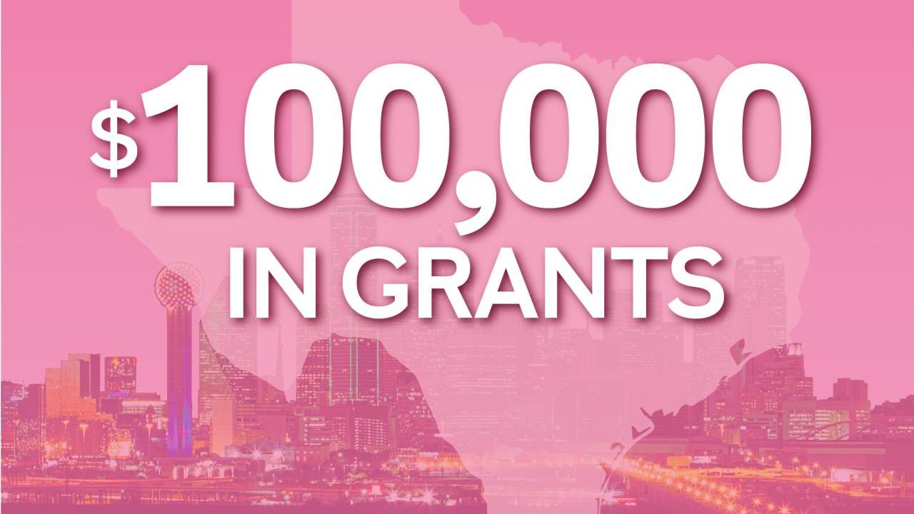 $100,000 in Grants infographic