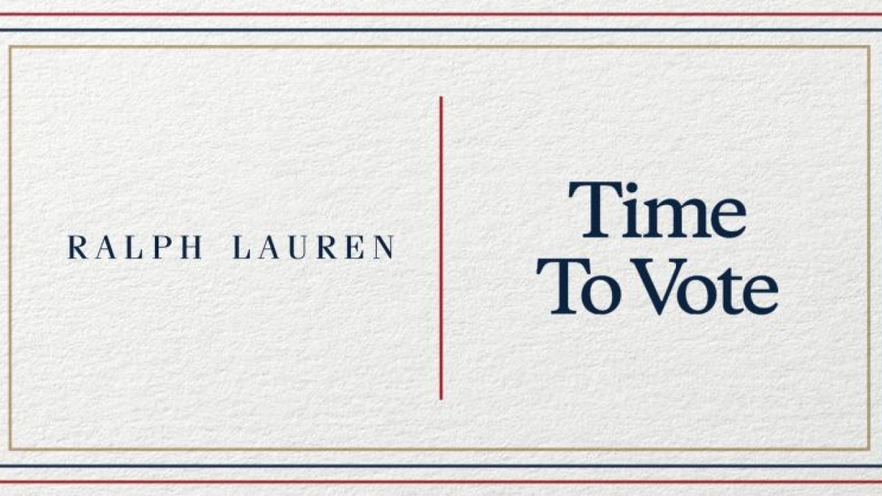 Ralph Lauren & Time to Vote logos