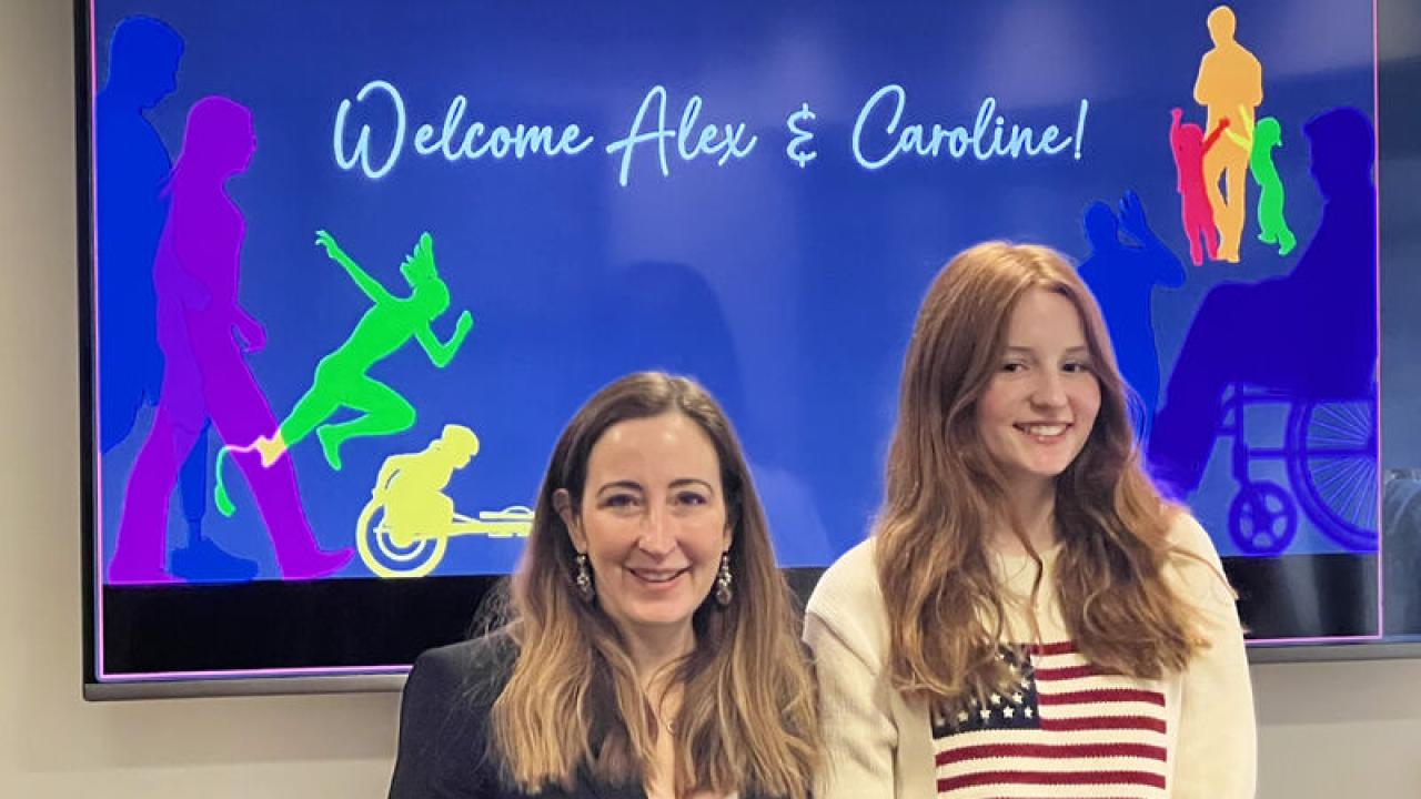 Columbia Law School professor Alexandra Carter and her daughter Caroline Carter Lembrich.