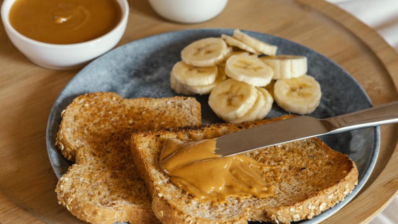 Peanut butter and bananna.