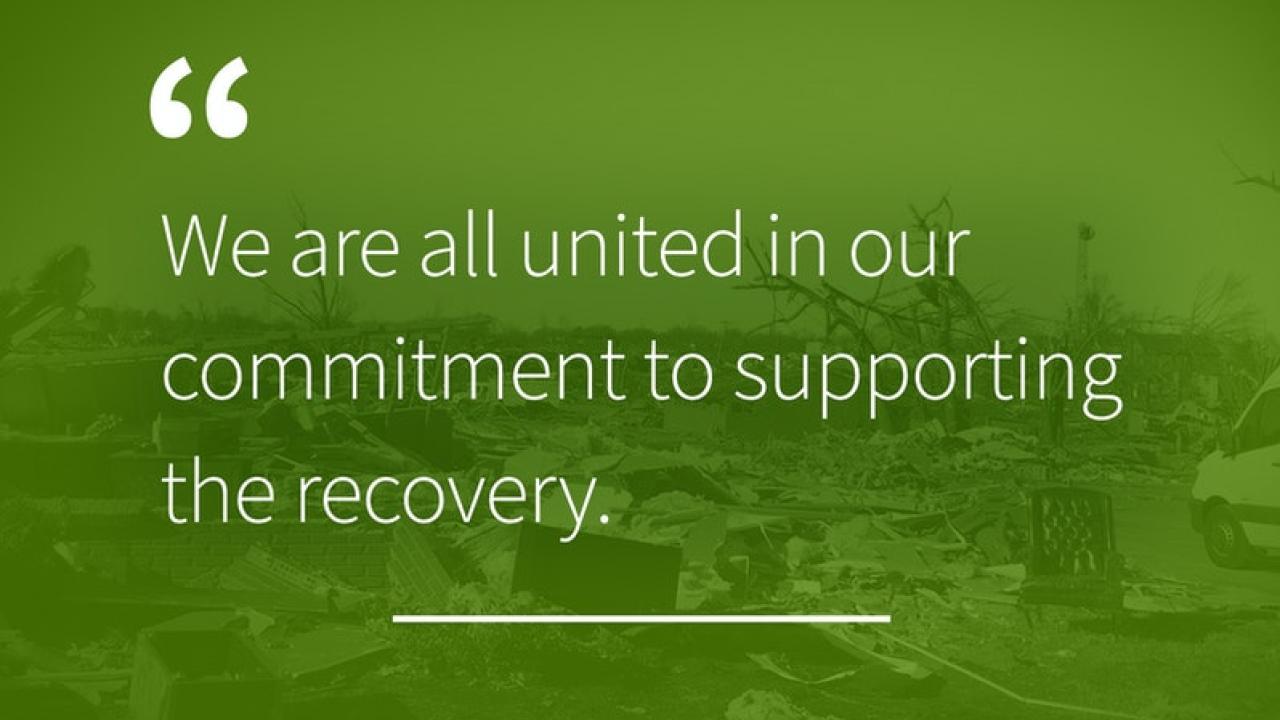 We are all united in our commitment to supporting the recovery.