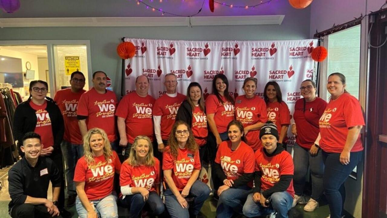 Northern California Albertsons associates pose at second annual Community Service Day