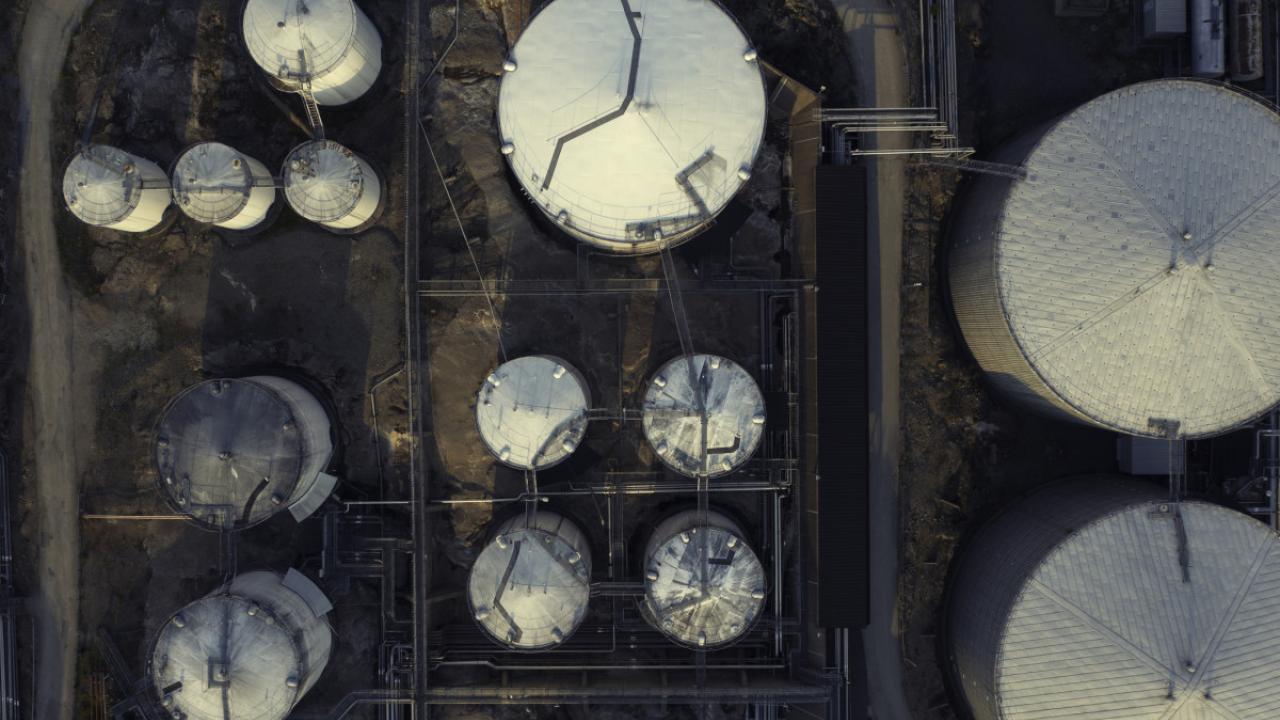many silos from above