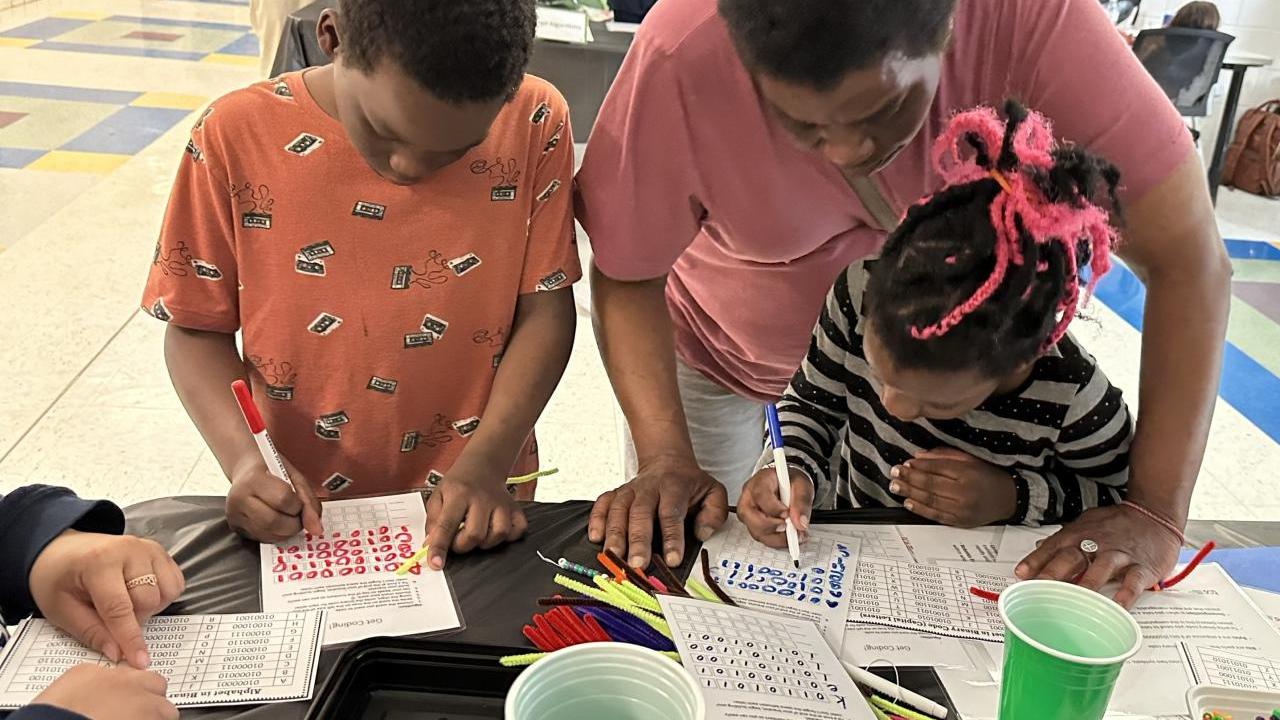 Children developing skills