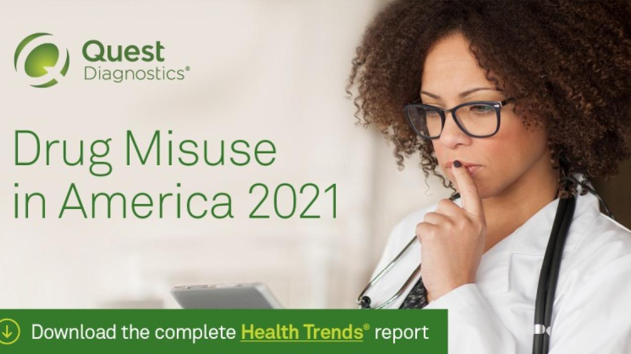 Cover for Drug Misuse in America 2021 report