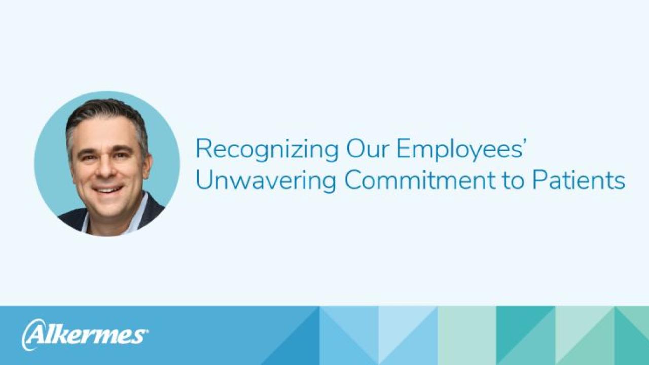 profile of Steve Schiavo, text reads "Recognizing our employees' unwavering commitment to patients"