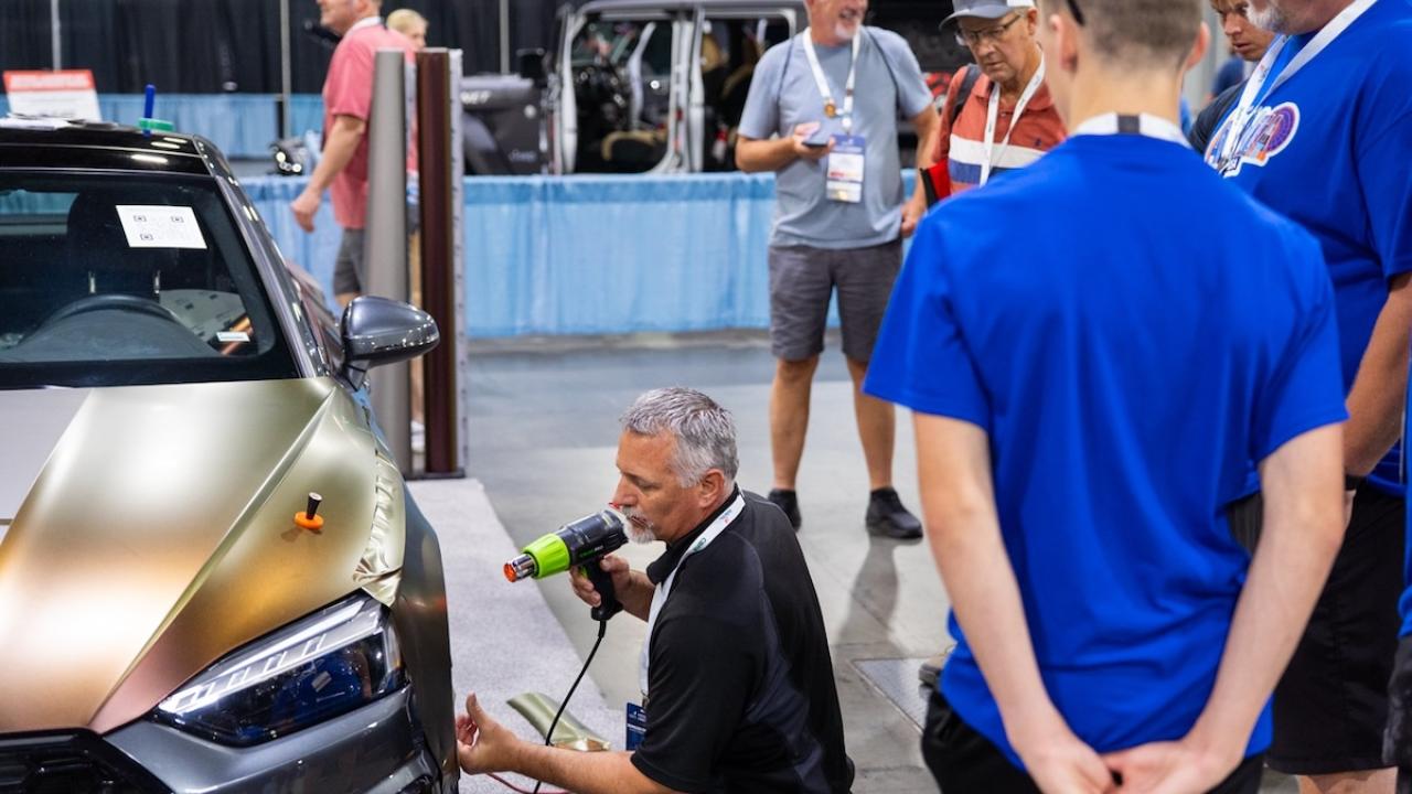 3M’s vehicle wrap demonstration was a popular stop at the recent SkillsUSA National Leadership and Skills Conference (NLSC) in Atlanta.  