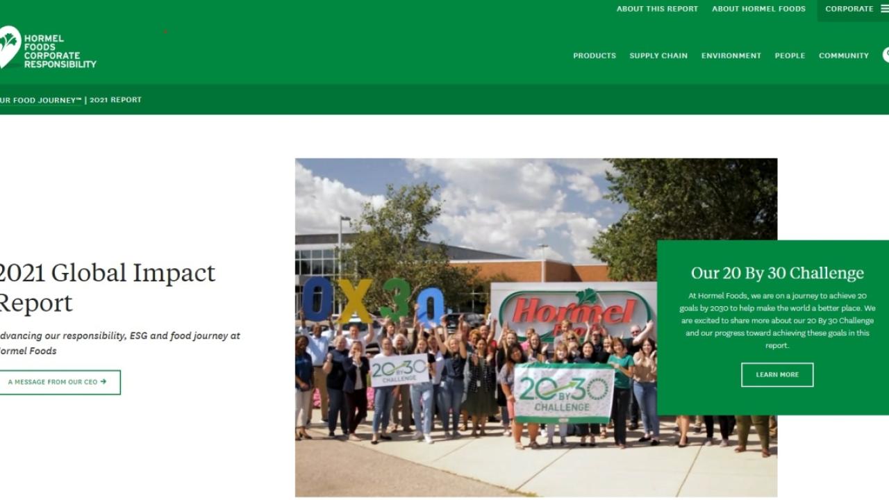 2021 Global Impact Report cover