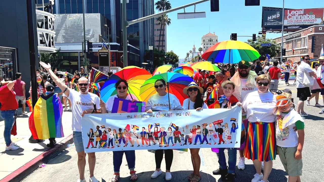 Henkel PRIDE ERG members from Culver City, CA marched in the Los Angeles PRIDE Parade