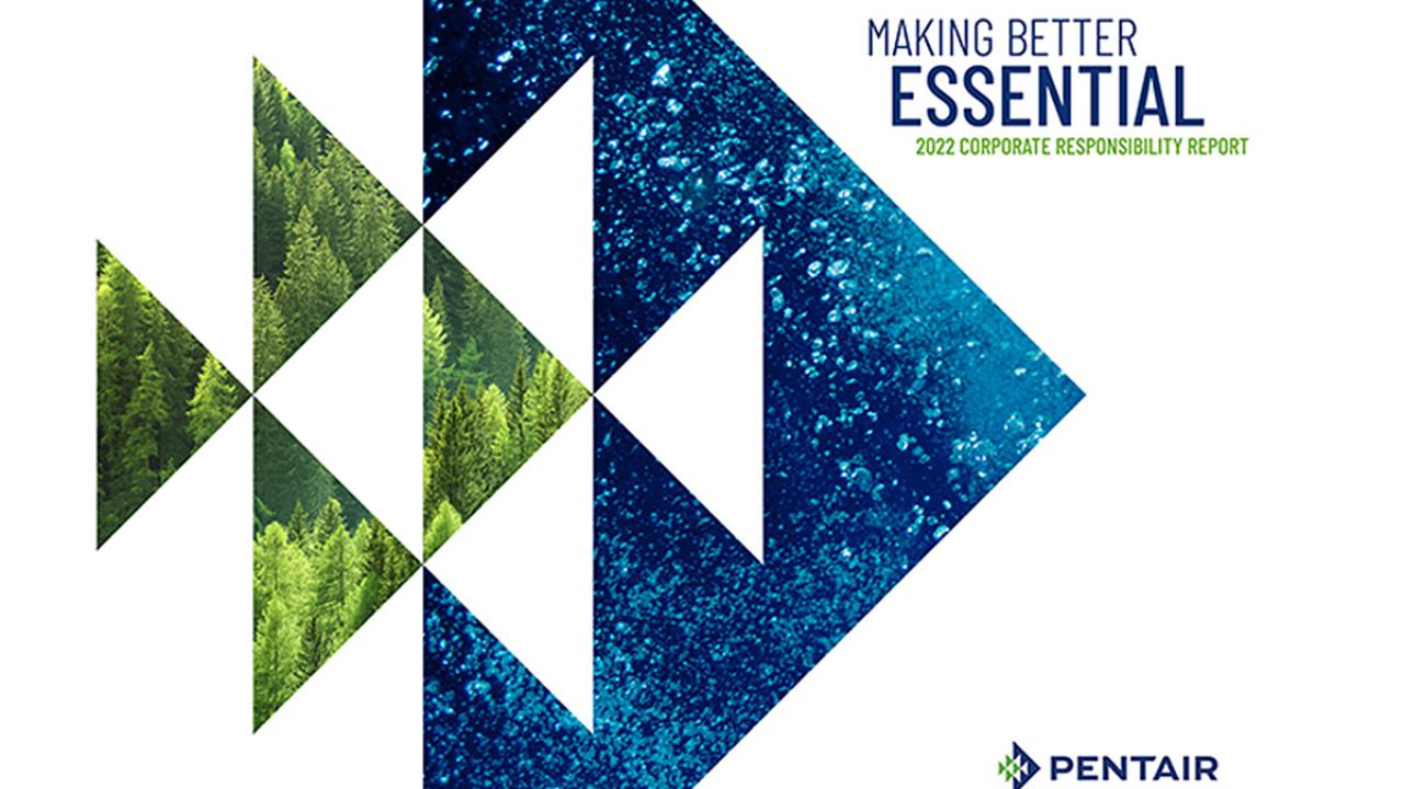 Pentair 2022 Corporate Responsibility Report cover image