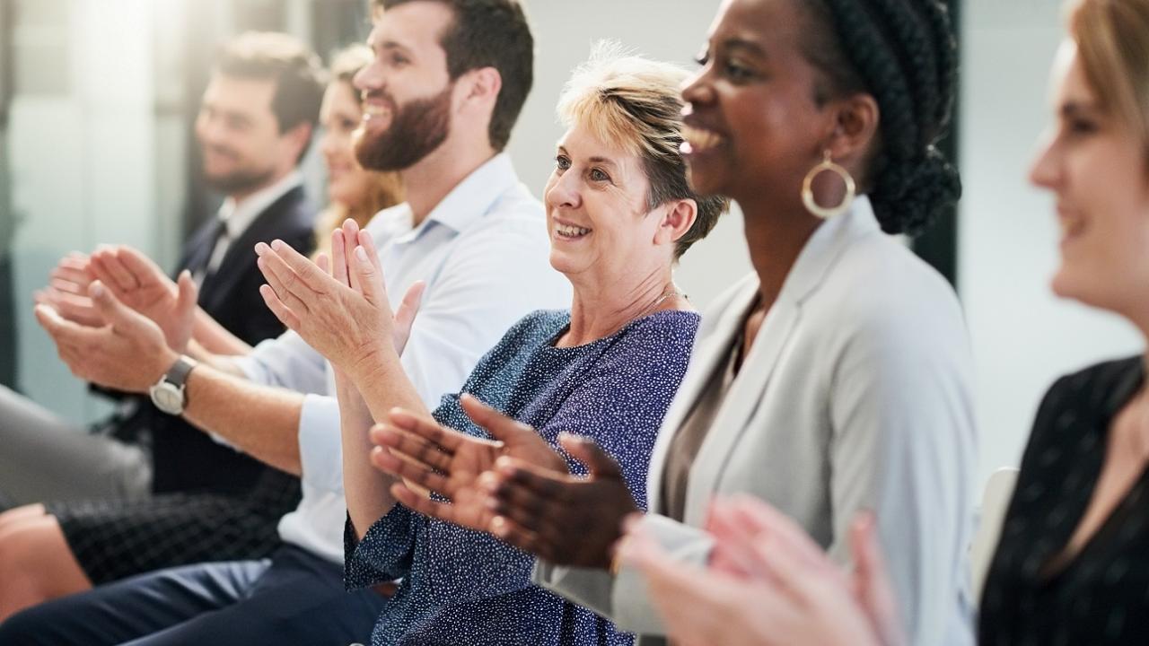 Audience clapping