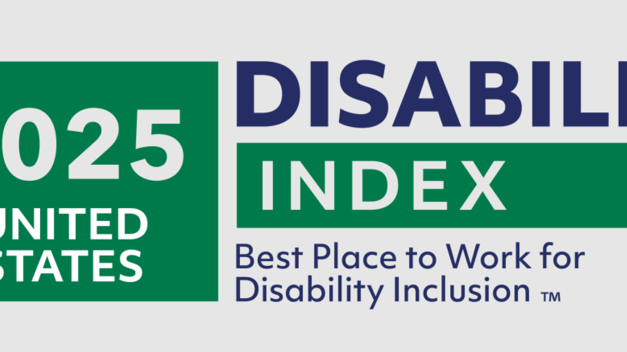 2025 United States Disability Index, Best Place to Work for Disability Inclusion logo