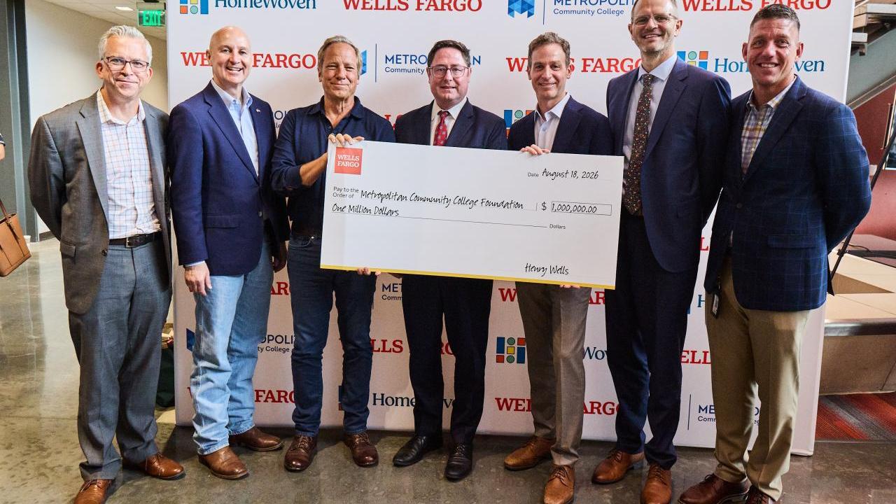 Wells Fargo announced $1.25 million in funding from the Wells Fargo Foundation across Metropolitan Community College and local nonprofit HomeWoven to expand housing in South Omaha and strengthen the construction workforce needed to build homes in the region.